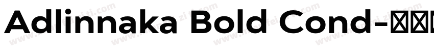 Adlinnaka Bold Cond字体转换